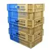 Cajas de plástico 400x600 Encajable 47L Fondo reforzado