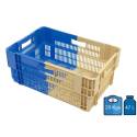Kunststof bak 400 x 600, nestbaar met geperforeerde bodem en wanden, 47 liter
