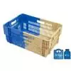 Cajas de plástico 400x600 Encajable 47L Fondo reforzado