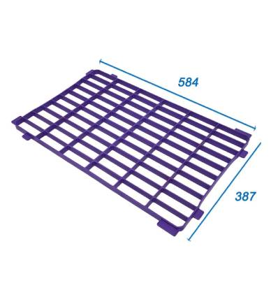 Grelha de plástico para tabuleiro 600x400 com pegas de retenção