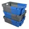 Nestable Plastic box 400x600 32L Perforated bottom & sides