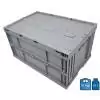 Foldable Crate 400x600 59 Litres with lid Closed bottom & Sides