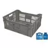 Farming Plastic Crate 400x500 36 Litres Corrugated bottom