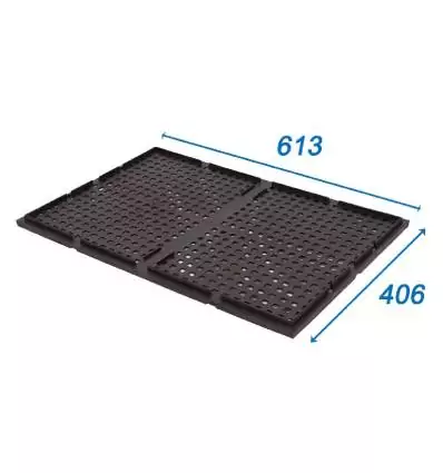 Plastic Lid 406x613 Perforated sides