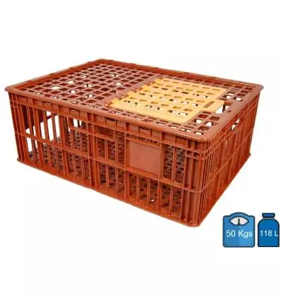 Plastic Poultry Transport Drawer 585x785 118 Litres Perforated bottom & sides
