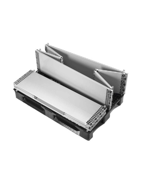 Extensão em plástico 800 x 1200, altura de 330 mm, com 4 dobradiças