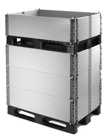 Extensão em plástico 800 x 1200, altura de 330 mm, com 4 dobradiças
