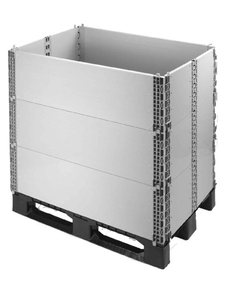 Extensão em plástico 800 x 1200, altura de 330 mm, com 4 dobradiças