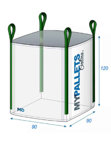 Big Bag groenafval 90x90x120 1500 kg ultra-sterk