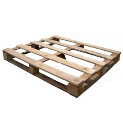Palete de madeira 1000 x 1200 x 129 - 5 longarinas - Leve
