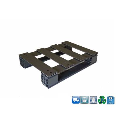 Palete em PVC 600 x 800 x 150 - suporta 200 kg