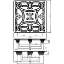 Palete moldada 1140 x 1140 Special Container suporta 900 kg