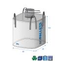 Big Bag aprovado para alimentos 950 L 93 x 93 x 110 cm 700 kg